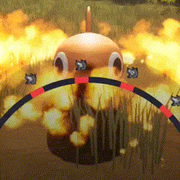When the \"Steam\" elemental reaction (Inferno + Aqua) is applied to the player creature, it slightly obscures the prompted input keys.