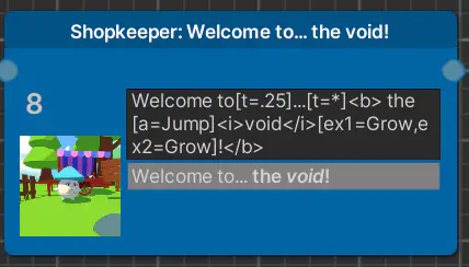 Messages with rich text can be previewed inside the node